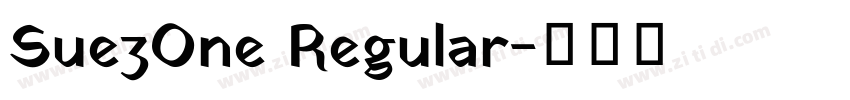 SuezOne Regular字体转换